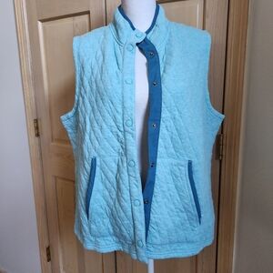 NWOT ORVIS JACQUARD QUILTED VEST